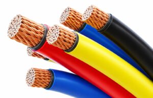 Heavy duty stripped copper electrical cables and wiring for recycling at Copper Plus Recycling Marrickville